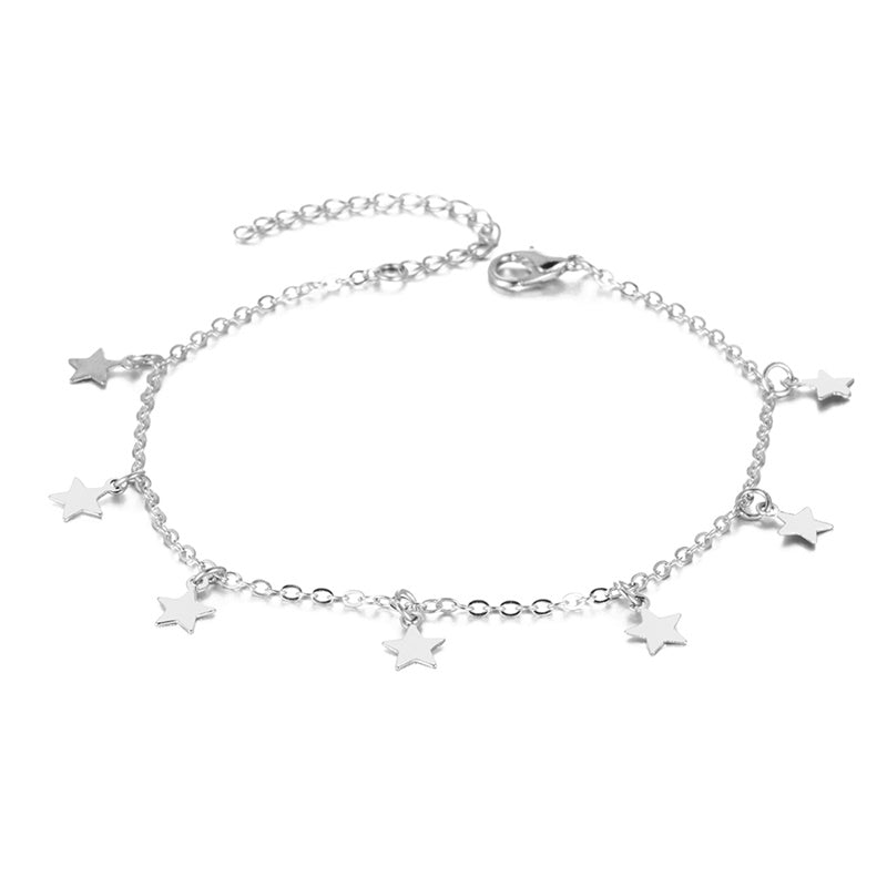 Double-layered, Heart-shaped Anklet