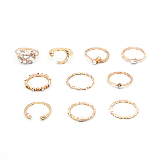 Boho 10-Piece Ring