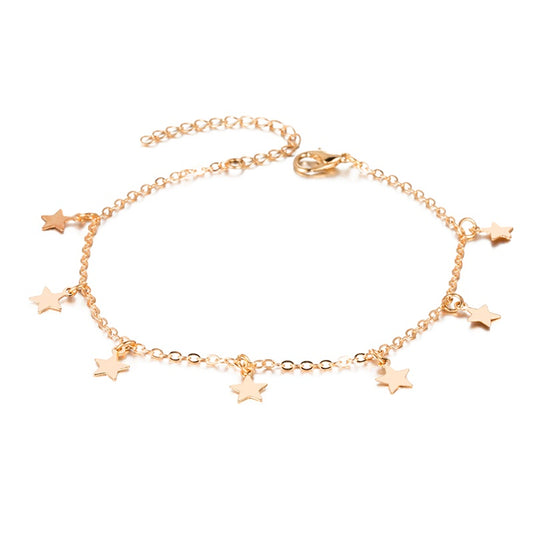 Double-layered, Heart-shaped Anklet